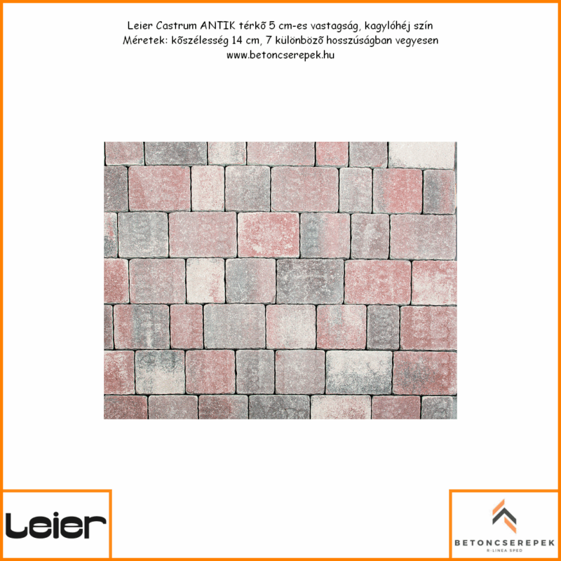leier castrum antik kagylohej 5 cm - betoncserepek.hu
