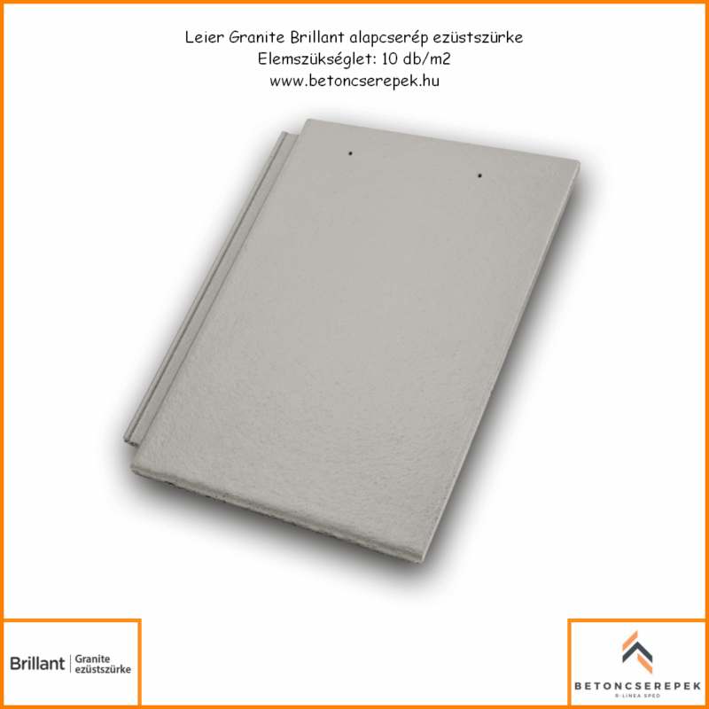 leier granite brillant alapcserep ezustszurke fekvo kep - betoncserepek.hu