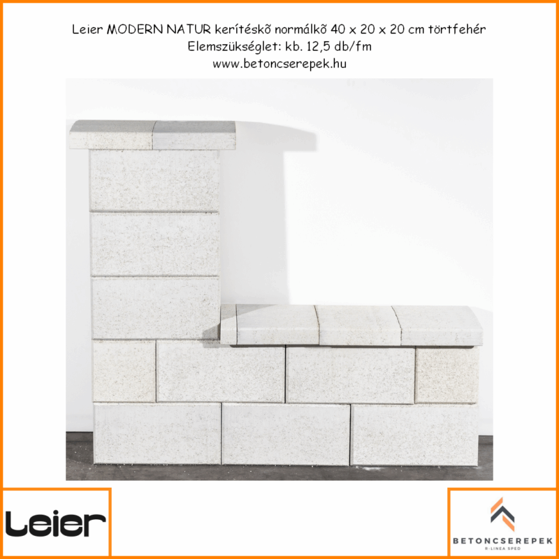 leier modern natur keritesko normalko tortfeher - betoncserepek.hu