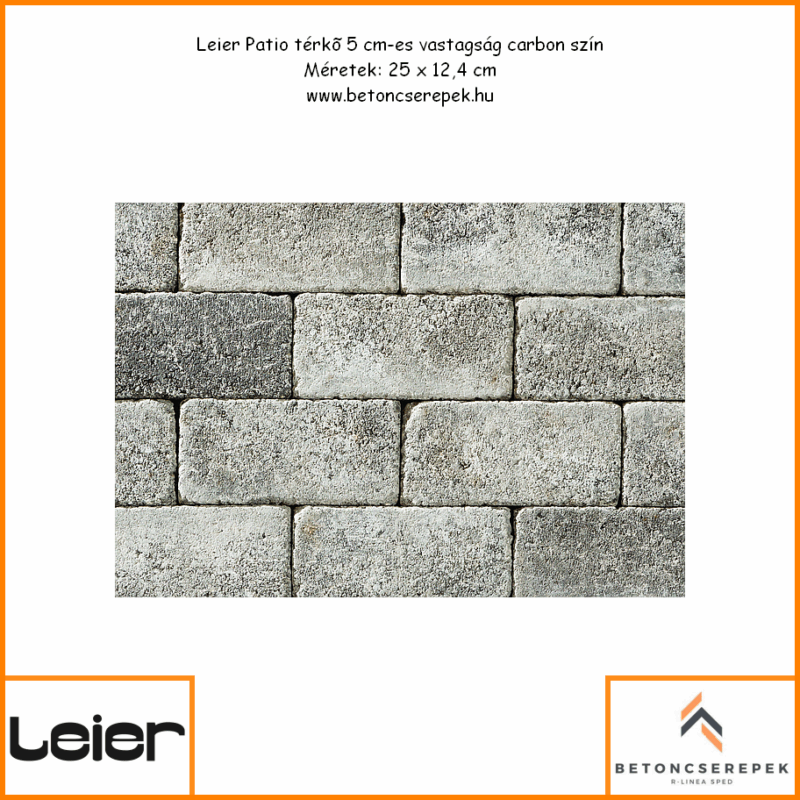 leier patio terko carbon - betoncserepek.hu