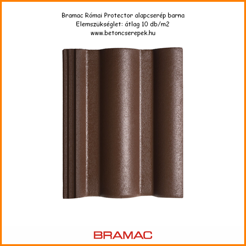 bramac romai protector cserep barna - betoncserepek.hu