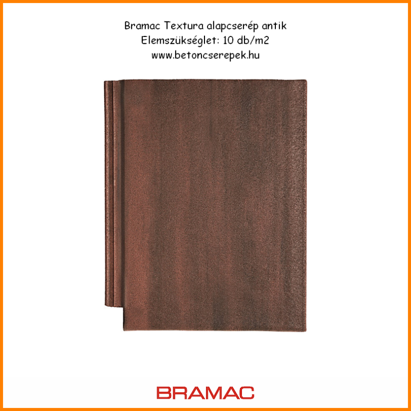 bramac textura cserep antik - betoncserepek.hu
