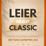 Leier Classic bevonattal rendelkező tetőcserepek