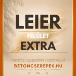Leier Extra bevonattal rendelkező tetőcserepek