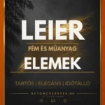 LEIER FÉM ÉS MŰANYAG ELEMEK