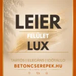 Leier Lux bevonattal rendelkező tetőcserepek