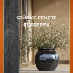 Terrán szürke-fekete betoncserepek
